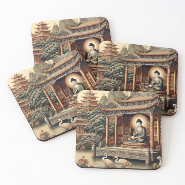 Item preview, Buddha Seeks Enlightenment By the Brook designed and sold by silklotus.