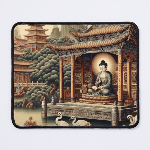 Item preview, Buddha Seeks Enlightenment By the Brook designed and sold by silklotus.