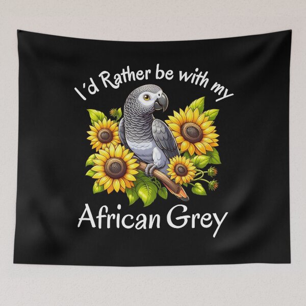 Item preview, Timneh African Grey Parrot Sunflower African Grey Mom Mama designed and sold by NUMAcreations.