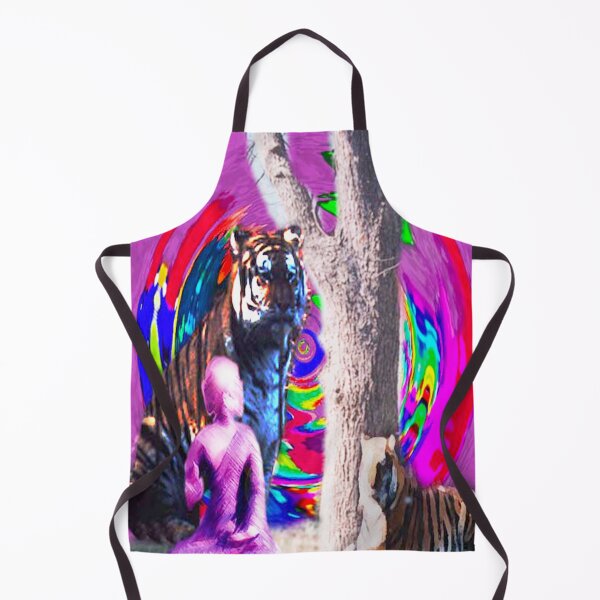 Item preview, Buddah meditating with tigers, digital art, photography,cosmic  designed and sold by deville13.