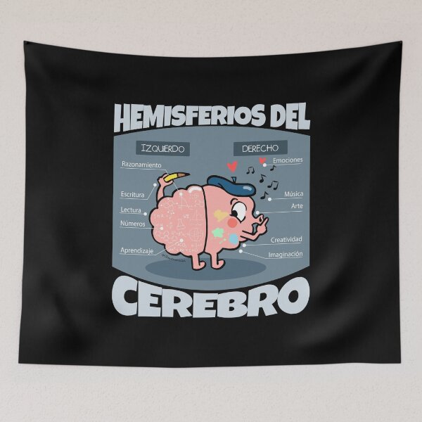 Item preview,  Brain hemispheres (Spanish) designed and sold by Claustronautas.