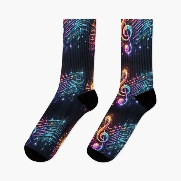 Item preview, Treble Color Wave Music Everywhere AI Generated  designed and sold by BrightrDayMusicArt.