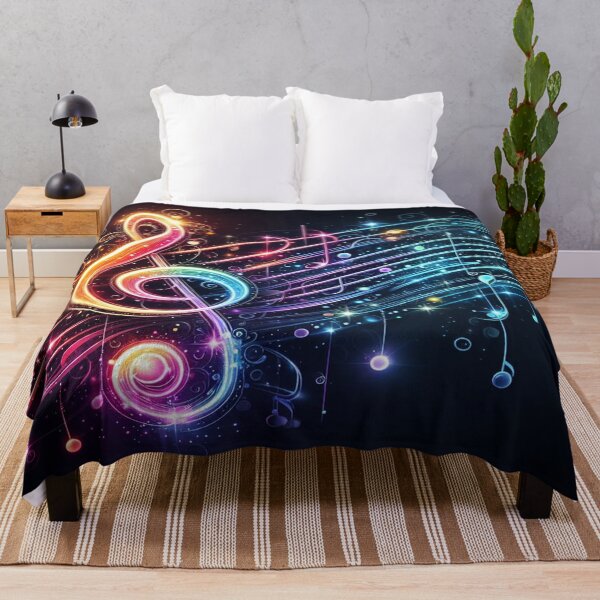 Item preview, Treble Color Wave Music Everywhere AI Generated  designed and sold by BrightrDayMusicArt.