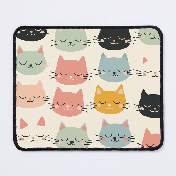 Item preview, Cute cats simple illustrated pattern designed and sold by Inktown.