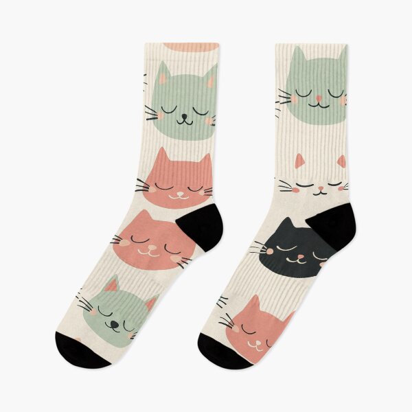 Item preview, Cute cats simple illustrated pattern designed and sold by Inktown.