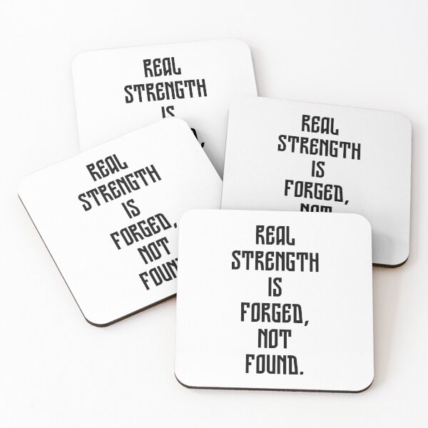 Item preview, Real strength is forged, not found. - large inscription 1 designed and sold by Weknes.