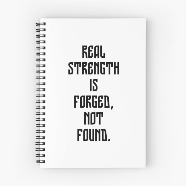 Item preview, Real strength is forged, not found. - large inscription 1 designed and sold by Weknes.