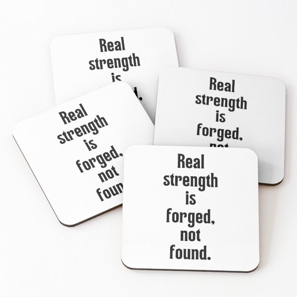 Item preview, Real strength is forged, not found. - large inscription 2 designed and sold by Weknes.