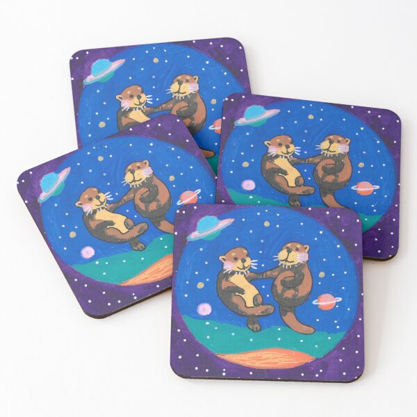 Item preview, Otters in Space designed and sold by BradsArts.