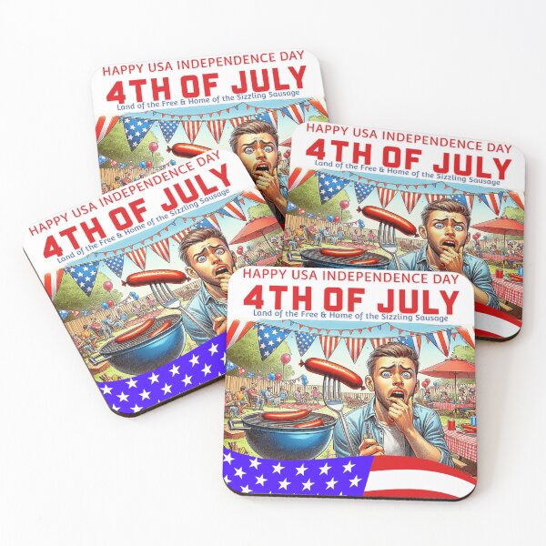 Item preview, Happy USA Independence Day 4th July designed and sold by Get-Forked.