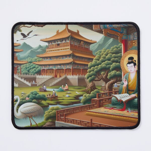 Item preview, The Buddha Serenely Seeks Wisdom and Enlightenment designed and sold by silklotus.