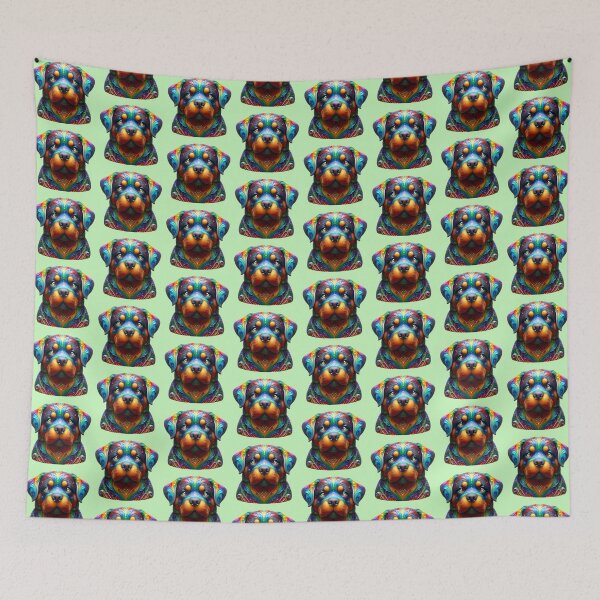 Item preview, Rottweiler Puppy - Creative Head Illustration designed and sold by AD-Digital-Art.