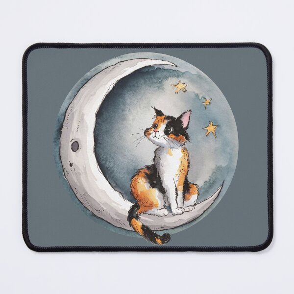 Item preview, Kitty on the Moon designed and sold by Tajdi.