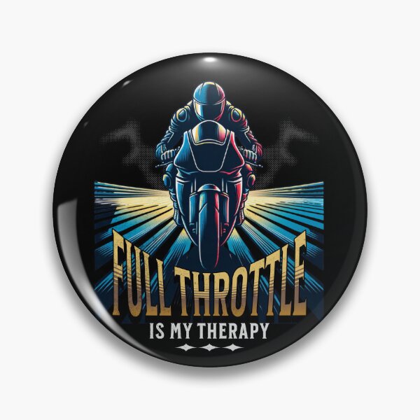 Item preview, Full Throttle Is My Therapy Motorcycle Drag Racing Motorcycle Rider Racer Street Bike Drag Bike Drag Racing designed and sold by CarantinedChaos.
