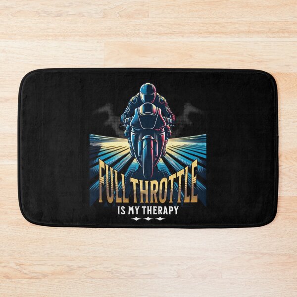 Item preview, Full Throttle Is My Therapy Motorcycle Drag Racing Motorcycle Rider Racer Street Bike Drag Bike Drag Racing designed and sold by CarantinedChaos.