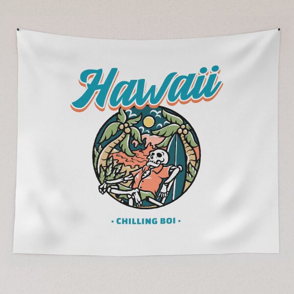 Item preview, Hawaii Chilling - Summer Getaway Graphic Tee - Relax designed and sold by DeCodeArtShop.