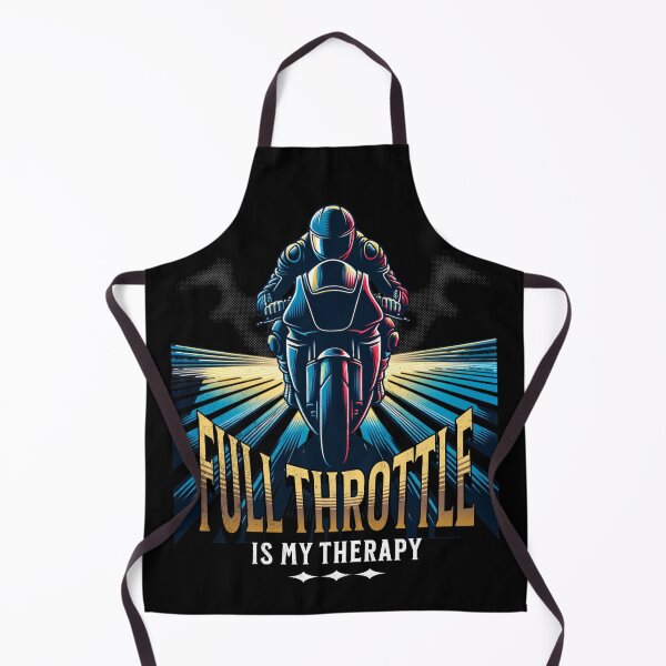 Item preview, Full Throttle Is My Therapy Motorcycle Drag Racing Motorcycle Rider Racer Street Bike Drag Bike Drag Racing designed and sold by CarantinedChaos.
