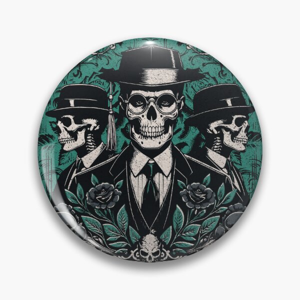 Item preview, PhD survivor - three freshly minted boneheads - PhD graduates, skull vintage designed and sold by MeringueMango.