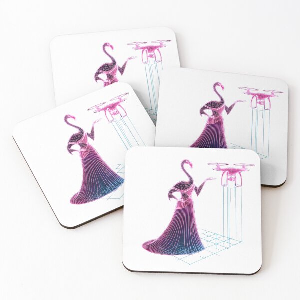 Item preview, Quantum Flamingo - A Stunning Fusion of Art and Technology designed and sold by PixyPrint.