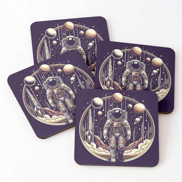 Item preview, Cosmic Journey: A Pop Art Aesthetic Astronaut Adventure designed and sold by StickerStudio27.