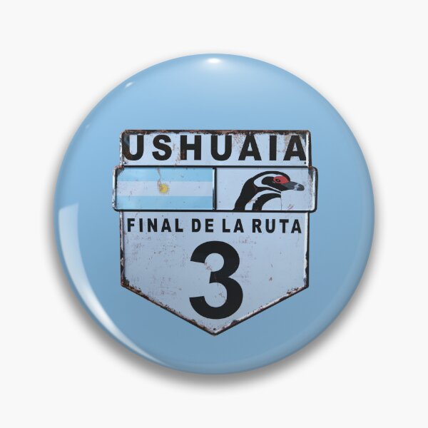 Item preview, Ruta 3 Ushuaia Patagonia road sign designed and sold by stevepaint.