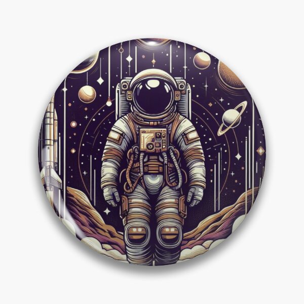 Item preview, Cosmic Journey: A Pop Art Aesthetic Astronaut Adventure designed and sold by StickerStudio27.