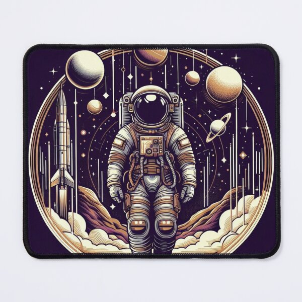 Item preview, Cosmic Journey: A Pop Art Aesthetic Astronaut Adventure designed and sold by StickerStudio27.