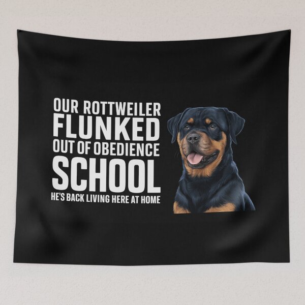 Item preview, Our Rottweiler Flunked Out of Obedience School, He's back living here at home designed and sold by 123ks.