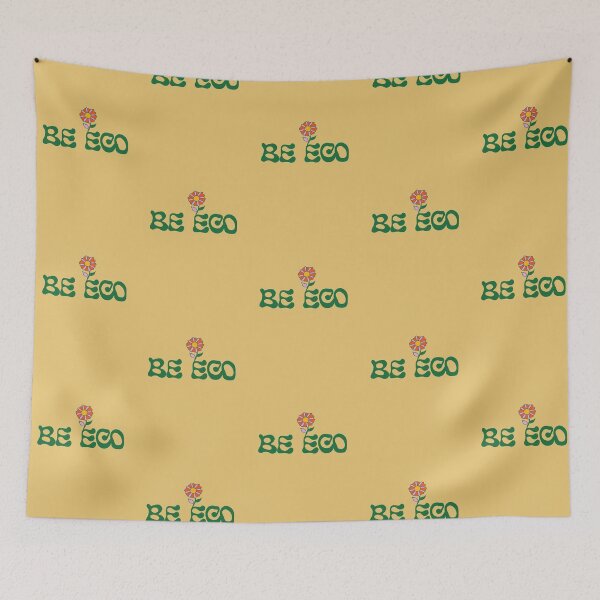 Item preview, Be Eco | Illustration of Flowers | Yellow Background designed and sold by RM-Journey.