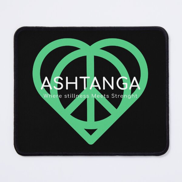 Item preview, Ashtanga, Where Stillness Meets Strenght Green Logo designed and sold by LyricsWear.