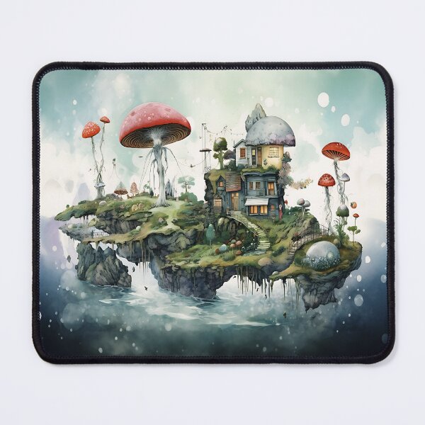 Item preview, weird world surreal fantasy fairy Island,  designed and sold by LorrieBee.