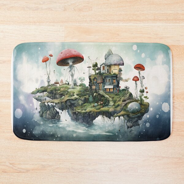 Item preview, weird world surreal fantasy fairy Island,  designed and sold by LorrieBee.