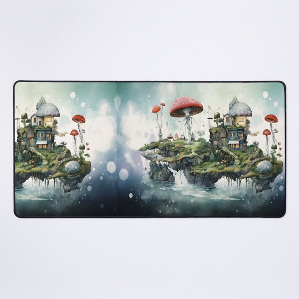 Item preview, weird world surreal fantasy fairy Island, designed and sold by LorrieBee.