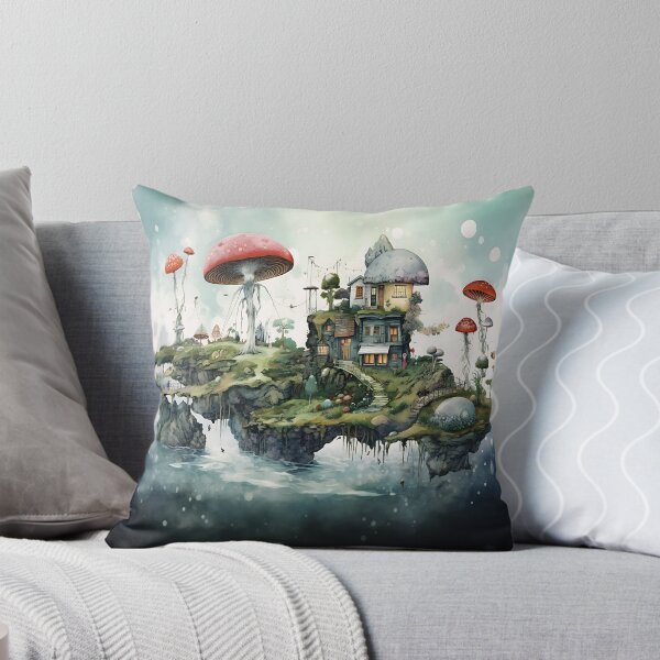 Item preview, weird world surreal fantasy fairy Island,  designed and sold by LorrieBee.