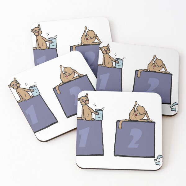 Item preview, A cat breaks a cup designed and sold by matan kohn.