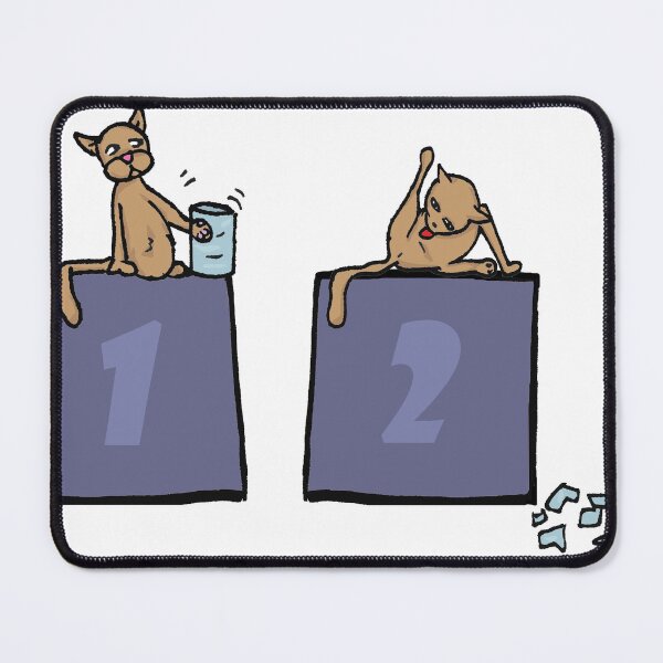 Item preview, A cat breaks a cup designed and sold by matan kohn.