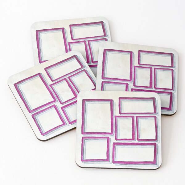 Item preview, Minimalist Geometric Abstract in Purple And Beige  designed and sold by Pretty-Bird.