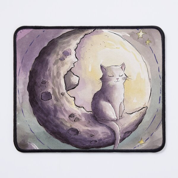 Item preview, Cat on the Moon designed and sold by Tajdi.