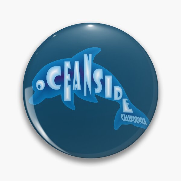 Item preview, Oceanside California lettering dolphin designed and sold by studioss76.