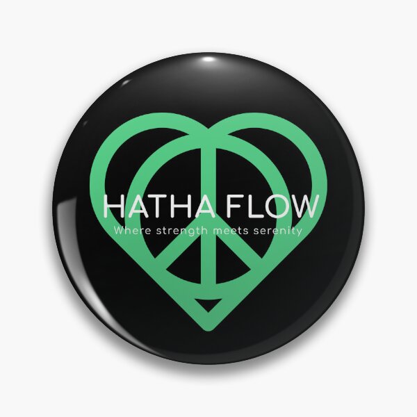 Artikelvorschau, HATHA FLOW Wo Kraft auf Gelassenheit trifft grünes Logo entworfen und verkauft von LyricsWear.