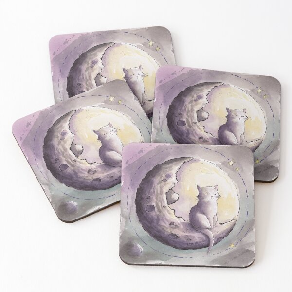 Item preview, Cat on the Moon designed and sold by Tajdi.
