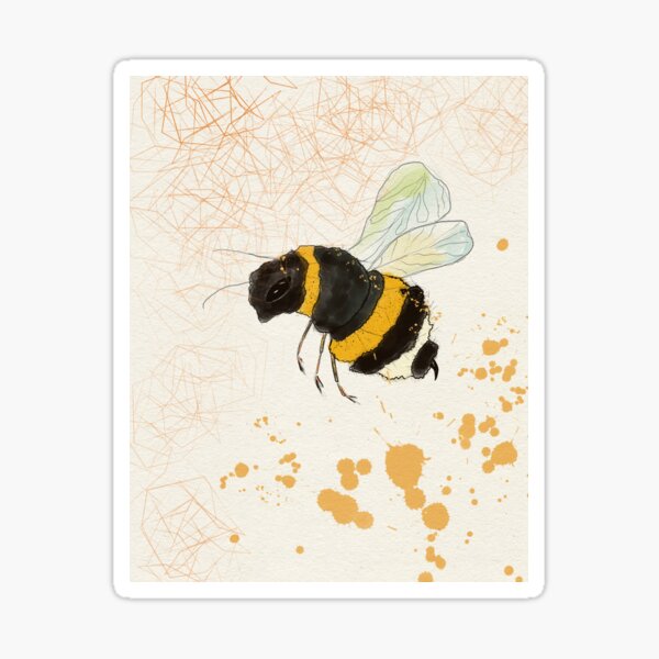 Golden Bee Sticker
