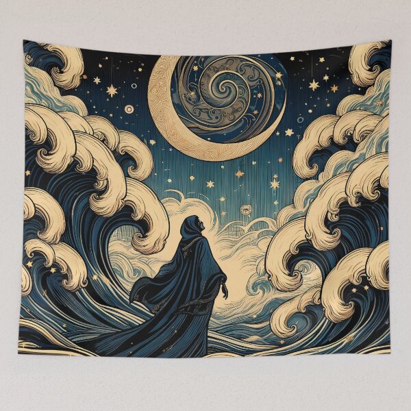 Item preview, Moonlit Tide Vintage Style designed and sold by JuniperFinch.
