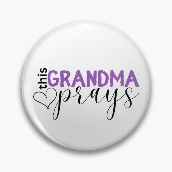 Item preview, This Grandma Prays purple and black on white designed and sold by Ideas-BYDESiGN.
