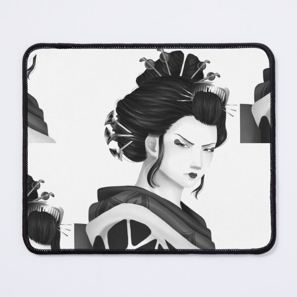 Item preview, Geisha w/o background - b&w v2 designed and sold by Leeh-designs.