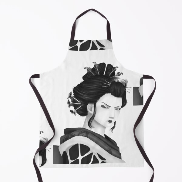 Item preview, Geisha w/o background - b&w v2 designed and sold by Leeh-designs.
