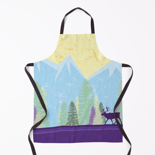 Item preview, Caribou Mountains in Spring designed and sold by Luna Doodle Design.