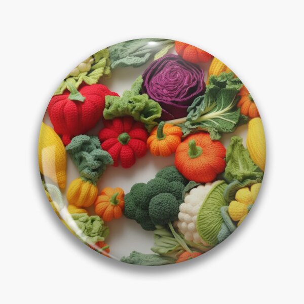 Item preview,  Crocheted vegetables, handcrafted thread vegetables, grandma's crocheted food, colorful vegetables crocheted with love designed and sold by SculpterioShop.