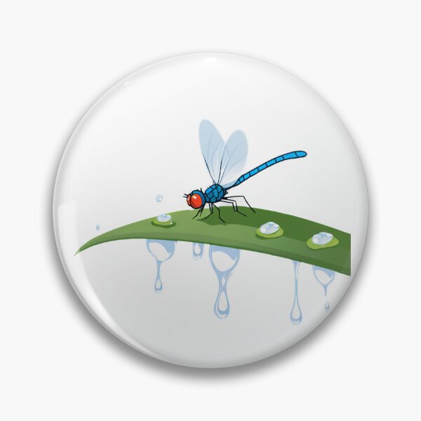 Item preview, Wet Blue Dragonfly on the Leaf designed and sold by omerfdln34.