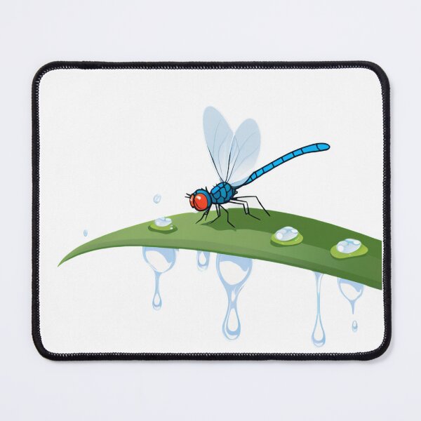 Item preview, Wet Blue Dragonfly on the Leaf designed and sold by omerfdln34.